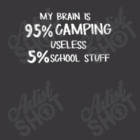 My Brain Is 95% Camping 5% Useless School Stuff Ladies Curvy T-shirt | Artistshot