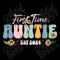 First Time Auntie Est 2024 - New Aunt Pregnancy Cropped Hoodie | Artistshot