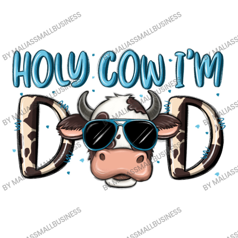 Holy Cow I'm Dad Debie Paper Bag - 10 X 5 X 13 | Artistshot