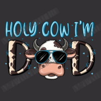 Holy Cow I'm Dad Vintage Hoodie | Artistshot