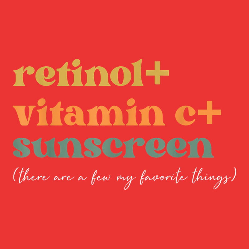 Retinol Vitamin C And Sunscreen Aesthetic Esthetician T Shirt Mesh Cap | Artistshot