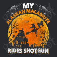 Alaskan Malamute Ride Shotgun Alaskan Malamute Dog Halloween Trucker Cap | Artistshot