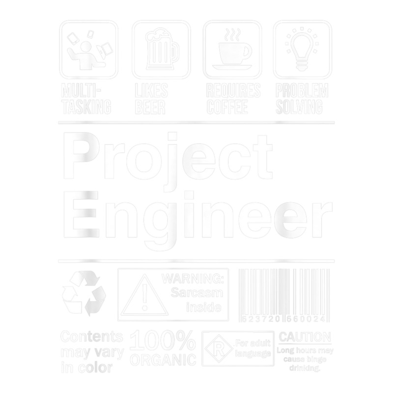 Project Engineer Product Label T Shirt Double Wine Paper Bag - 6 1/2 X 3 1/2 X 12 3/8 | Artistshot