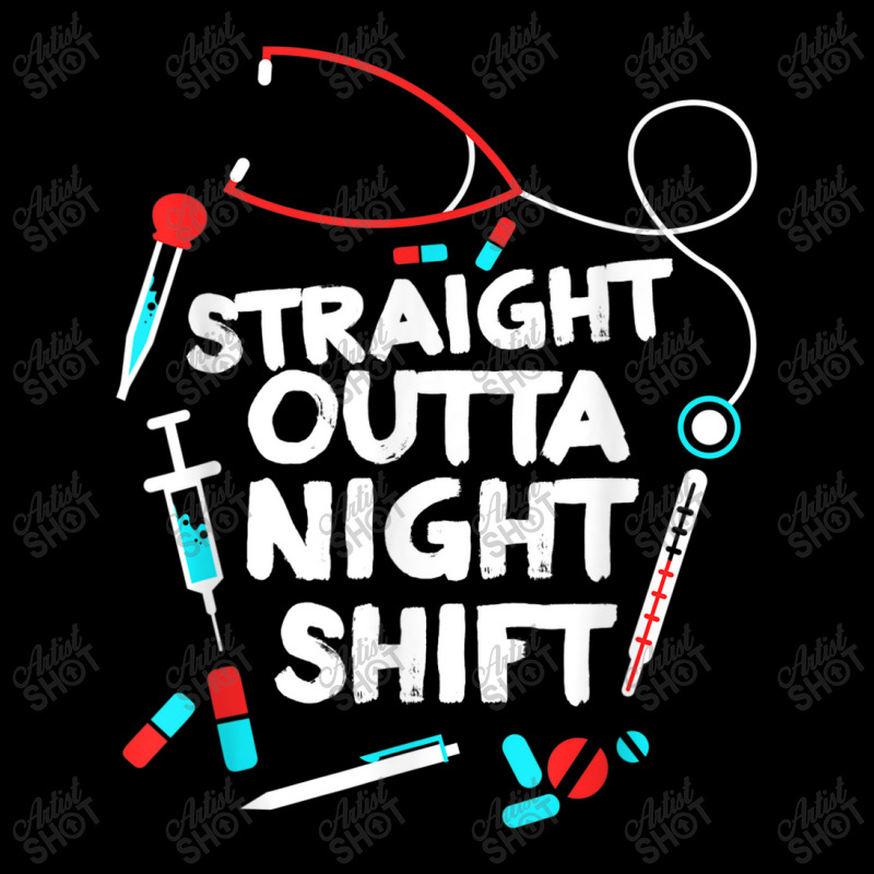 Straight Outta Night Shift   Nurse Nightshift Zipper Hoodie | Artistshot