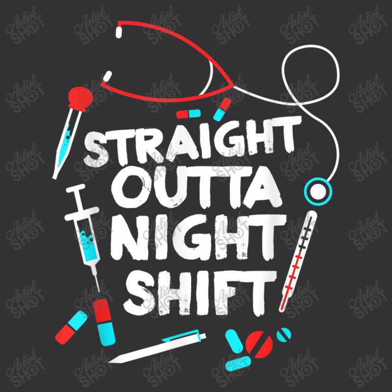 Straight Outta Night Shift   Nurse Nightshift Vintage Short | Artistshot