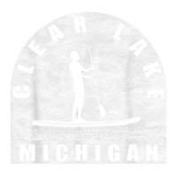 Clear Lake Paddleboarding Michigan Double Wine Paper Bag - 6 1/2 X 3 1/2 X 12 3/8 | Artistshot