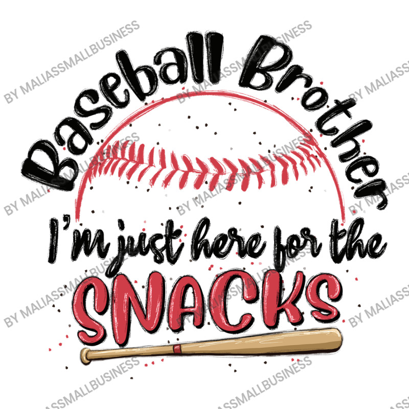 Baseball Brother I'm Just Here For The Snacks Zipper Hoodie | Artistshot