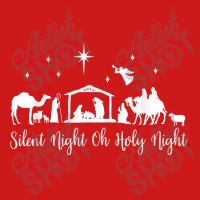 Silent Night Holy Night Nativity Religious Christmas Animations Charac Baseball Cap | Artistshot