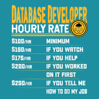 Database Engineer Hourly Rate   Funny Database Administrator T Shirt Flat Bill Snapback Cap | Artistshot