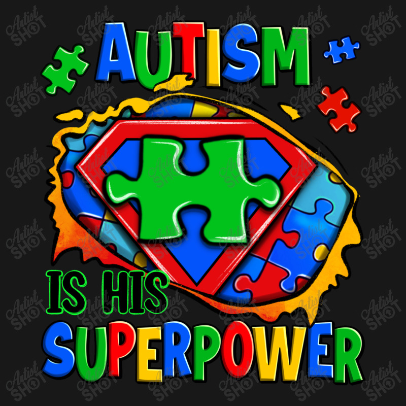 Autism Is His Superpower Ripped Flannel Shirt | Artistshot