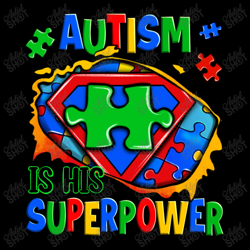 Autism Is His Superpower Ripped Pocket T-shirt | Artistshot