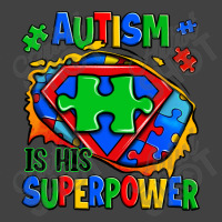 Autism Is His Superpower Ripped Vintage T-shirt | Artistshot