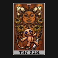 The Sun Tarot Card Halloween Voodoo Doll Pagan Witch Altar T Shirt Mesh Cap | Artistshot