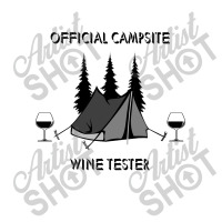 Official Campsite Wine Tester Camping Funny 2 Maternity Scoop Neck T-shirt | Artistshot