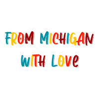 From Michigan With Love Star Paper Bag - 13 X 7 X 13 | Artistshot