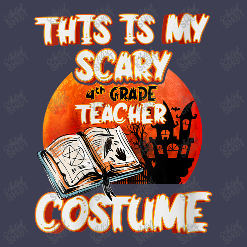 Womens This Is My Scary 4th Grade Teacher Costume Halloween Party Char Mesh Cap | Artistshot