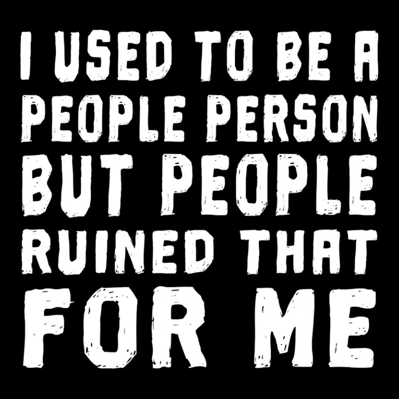 Funny Morale Patch – 'I Used To Be A People Person…' – Hook & Loop Back, 2x3 Inches By Pull Patch - View #6