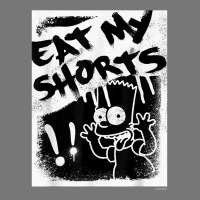 The Simpsons Bart Simpson Eat My Shorts Spray Paint Graffiti T Shirt Camo Snapback | Artistshot