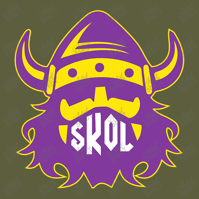 Skol Nordic Viking Helmet Shirt Camo Snapback | Artistshot