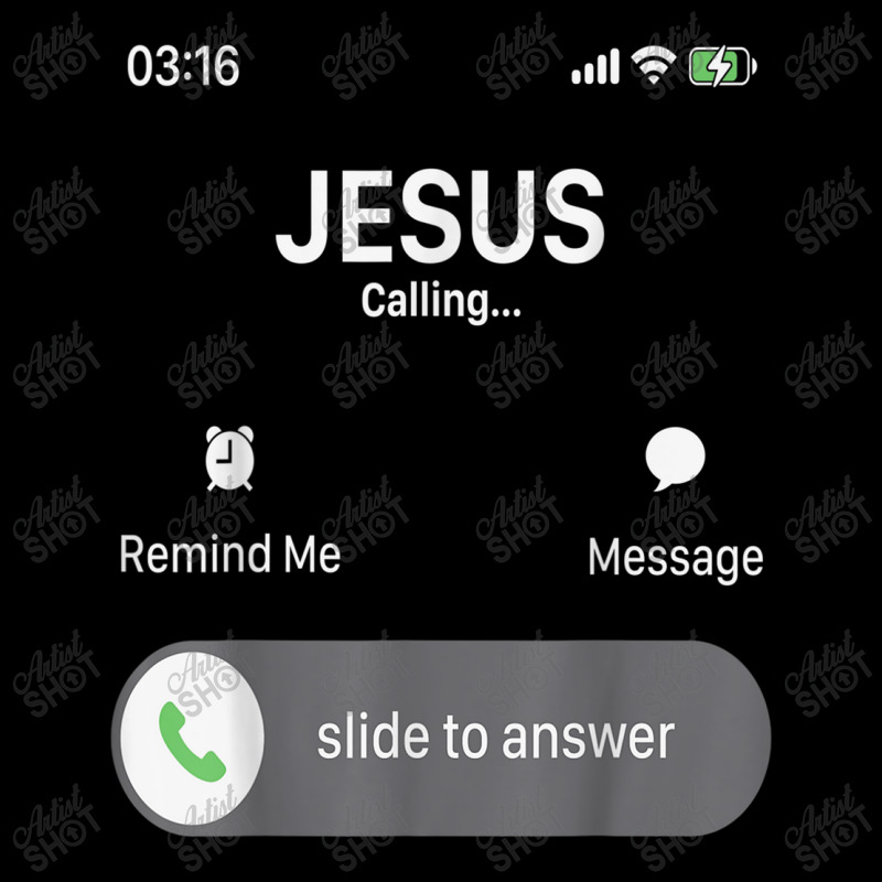 Jesus Is Calling Mobile Jesus God Religious Birthday Gifts Flat Bill Snapback Cap by Aria-Proctor | Artistshot