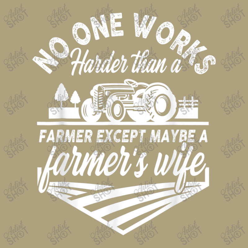 No One Works Harder Than A Farmer Except Maybe Farmer S Wife T Shirt Flat Bill Snapback Cap by Great Tshirt | Artistshot