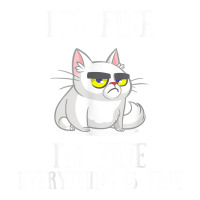 Its Fine Im Fine Everything Is Fine Cute Sad Cat Sarcastic Debie Paper Bag - 10 X 5 X 13 | Artistshot