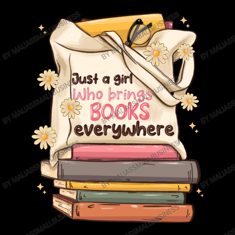 Just A Girl Who Brings Books Everywhere V-neck Tee | Artistshot