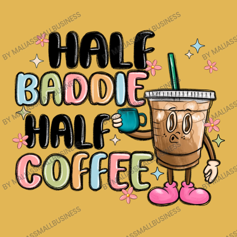 Half Baddie Half Coffee Vintage Hoodie And Short Set | Artistshot