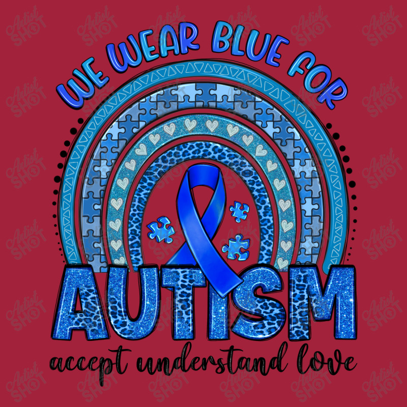 We Wear Blue For Autism Accept Understand Love Basic Youth T-shirt by Artiststas | Artistshot