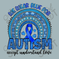 We Wear Blue For Autism Accept Understand Love Men Denim Jacket | Artistshot