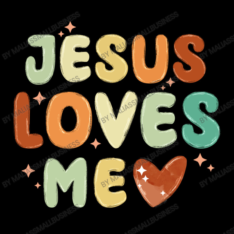 Jesus Loves Me Men's 3/4 Sleeve Pajama Set | Artistshot