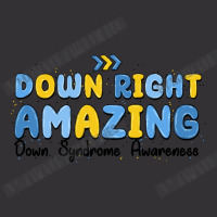 Down Right Amazing Down Syndrome Awareness Vintage Hoodie | Artistshot