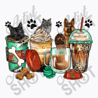 German Shepherd Black And Grey Cat Coffee Cups T-shirt | Artistshot