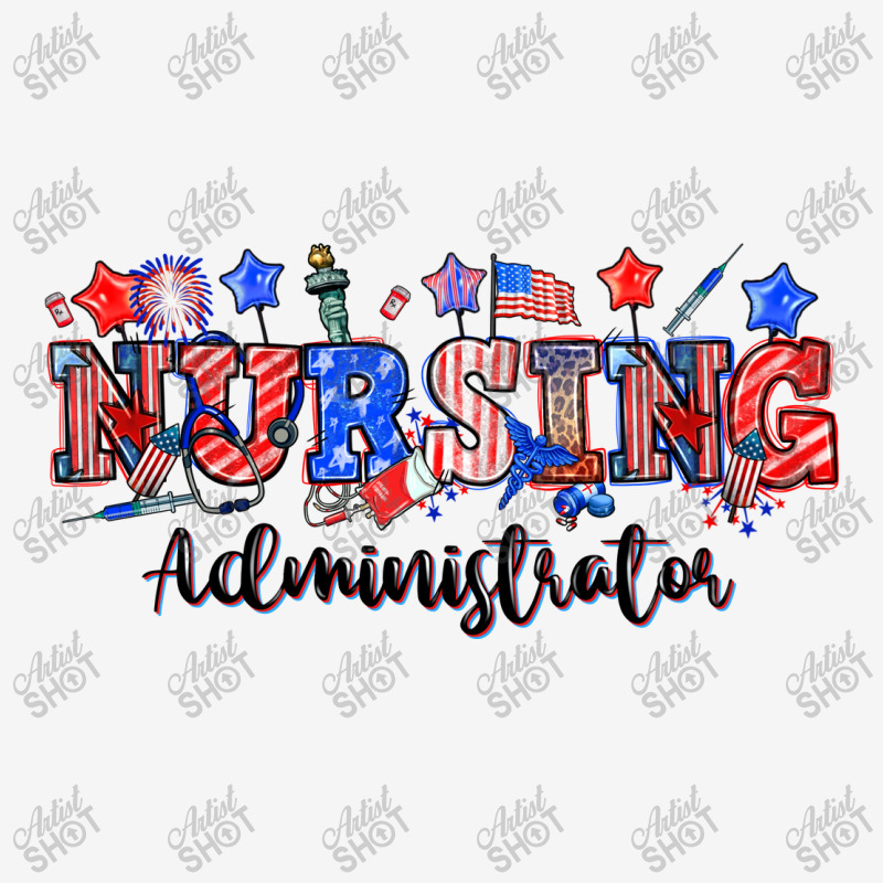 4th Of July Nursing Administrator Drawstring Bags | Artistshot