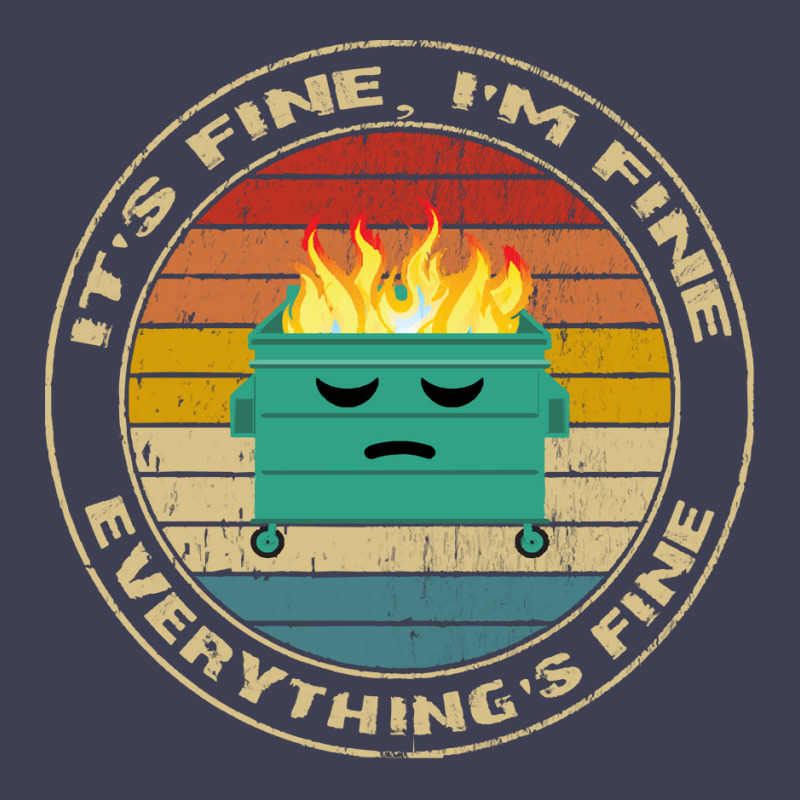 Its Fine Im Fine Everythings Fine T  Shirt It's Fine, I'm Fine, Everyt Mesh Cap | Artistshot