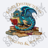 Easily Distracted By Dragons And Books Gift Nerd Dragon My Favorite Pe Trucker Cap | Artistshot