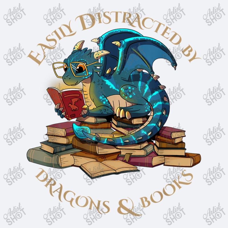 Easily Distracted By Dragons And Books Gift Nerd Dragon My Favorite Pe Trucker Cap by HailieDesign | Artistshot