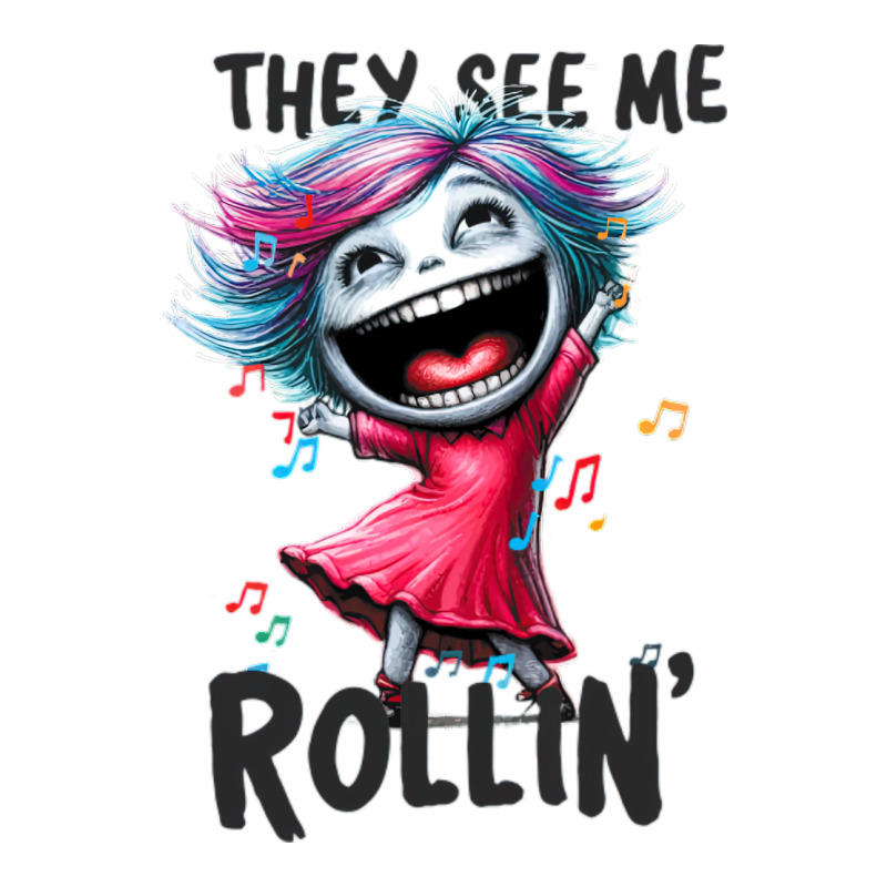 Dancing Queen, They See Me Rollin V-Neck Tee by TaneaMartese | Artistshot