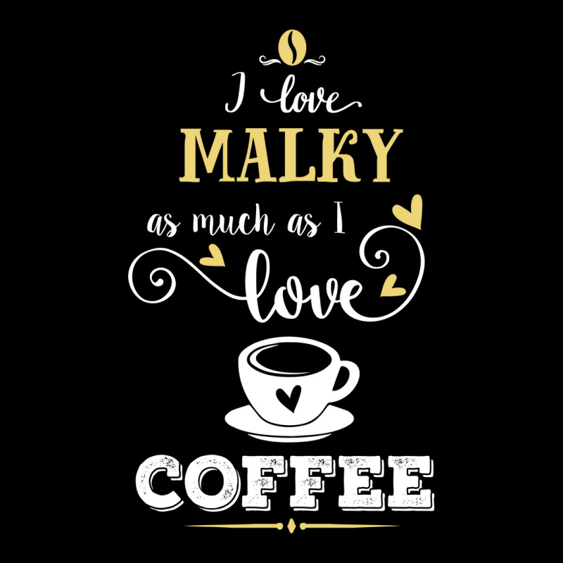 I Love Malky As Much As I Love Coffee Gift For Him Flat Bill Snapback Cap by dikacandir | Artistshot