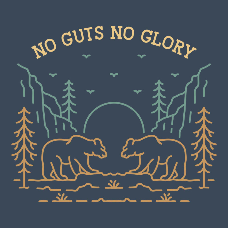 No Guts No Glory Wild Bear Flat Bill Snapback Cap by VEKTORKITA | Artistshot