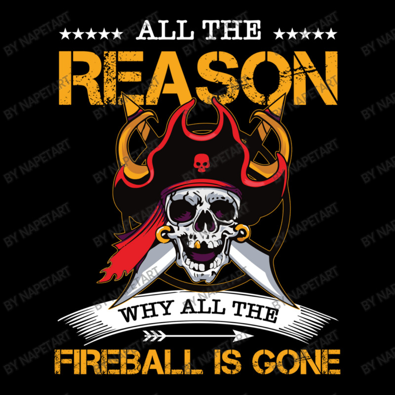 All The Reason Why All The Fireball Is Gone Funny Pirate Women's V-Neck T-Shirt by NapetArt | Artistshot