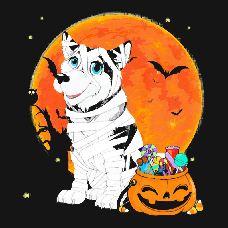 Alaskan Malamute Dog Candy Pumpkin T  Shirt Alaskan Malamute Dog Candy Mesh Cap | Artistshot