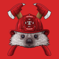 Firefighter Hedgehog Fireman Boys Kids Fire Rescue Animal 264 Trucker Cap | Artistshot