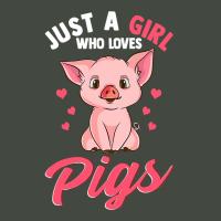 Just A Girl Who Loves Pigs Hog Lover Cute Farmer Gift Girls T Shirt Trucker Cap | Artistshot