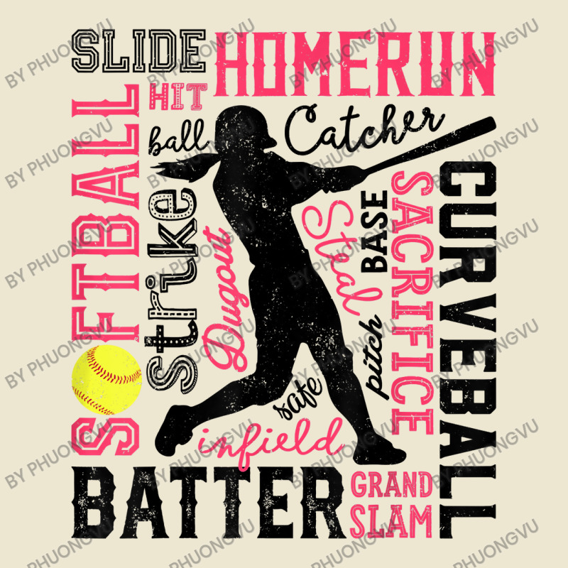 Softball Typography Word Art Funny Batter Pitcher Catcher T Shirt Cropped Hoodie by phuongvu | Artistshot