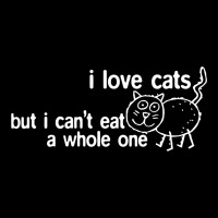 I Love Cats But I Can't Eat A Whole One Cropped Sweater | Artistshot