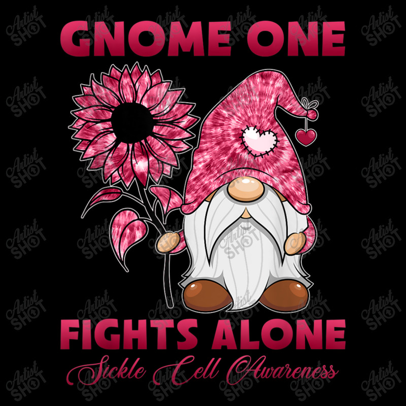 Gnome One Fight Alone Burgundy Ribbon Sickle Cell Awareness Flat Bill Snapback Cap by NathanielDesign | Artistshot