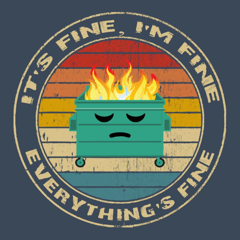 Its Fine Im Fine Everythings Fine T  Shirt It's Fine, I'm Fine, Everyt Flat Bill Snapback Cap | Artistshot