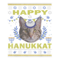 Funny American Wirehair Cat Jewish Holiday Hanukkat Happy T Shirt Cub Paper Bag - 8 X 4 1/2 X 10 1/4 | Artistshot