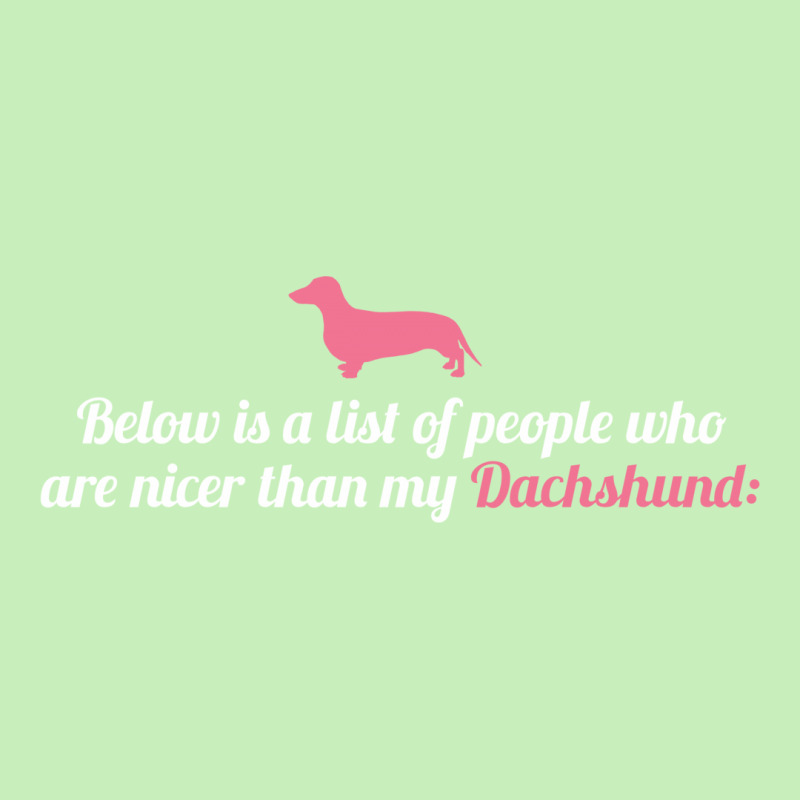 Below Is List Of People Who Are Nicer Than My Dachshund Urban Heavy T-shirt | Artistshot